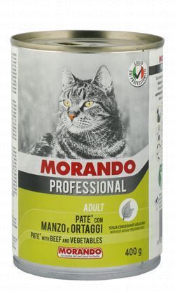 Morando Professional Pate with Beef & Vegetables for Adult Cats