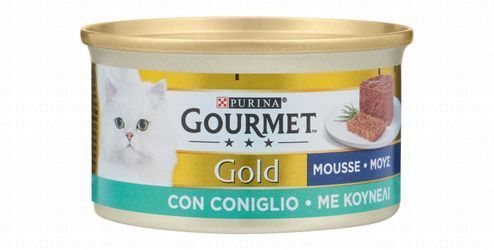 Purina Gourmet Gold Wet Food Mousse with Rabbit for Adult Cats