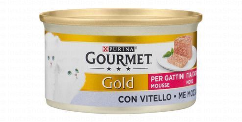 Purina Gourmet Gold Mousse Wet Food with Beef for Kittens