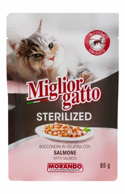 Miglior Gatto Wet Food in Jelly with Salmon for Sterilized Cats