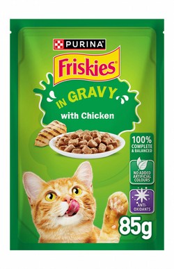 Purina Friskies Wet Cat Food with Chicken in Gravy