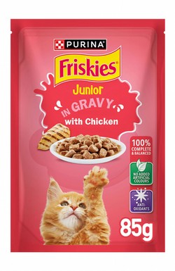 Purina Friskies Junior Wet Food with Chicken in Gravy for Kittens