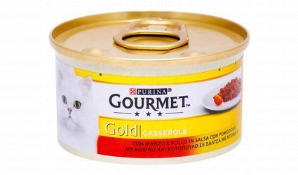 Purina Gourmet Gold Casserole Wet Cat Food with Beef & Chicken in Tomato Sauce