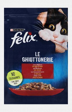 Purina Felix Delicacies Wet Food with Beef in Jelly for Adult Cats