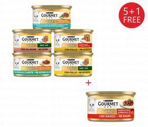 Purina Gourmet Gold Wet Cat Food (5+1 Free)